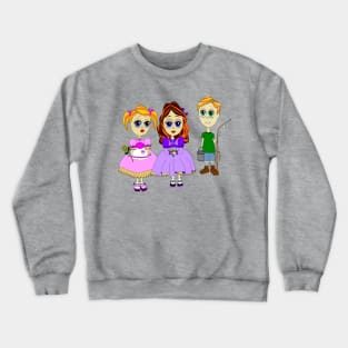 Three Big Eyed Children Crewneck Sweatshirt